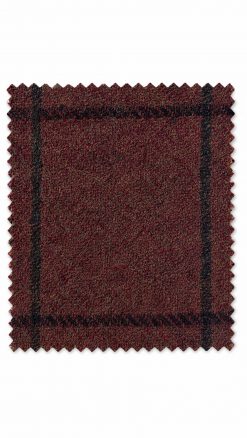 Cranberry Check pure wool cloth for the Gurteen Oakham jacket