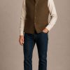 Gurteen Penrith pure wool tweed waistcoat in Spice Tweed