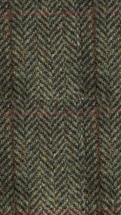Spice Herringbone pure wool cloth for the Gurteen Woodstock jacket