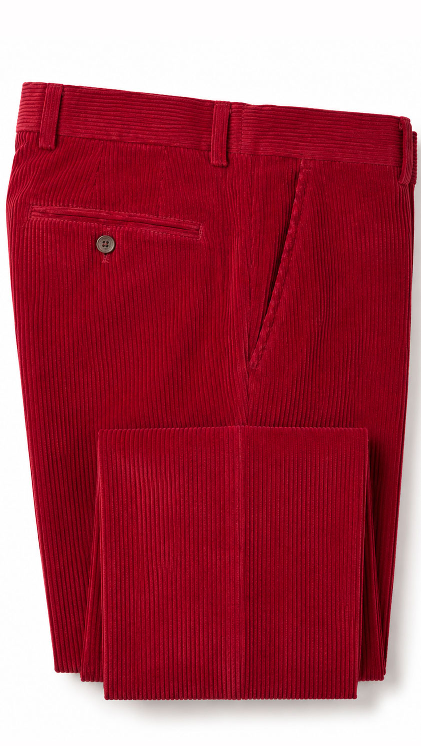 CountryClubuk Pytchley pure cotton cords in Poppy
